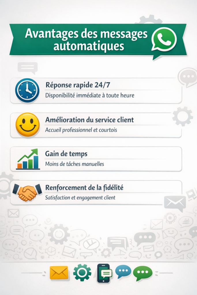 utiliter des messages automatiques