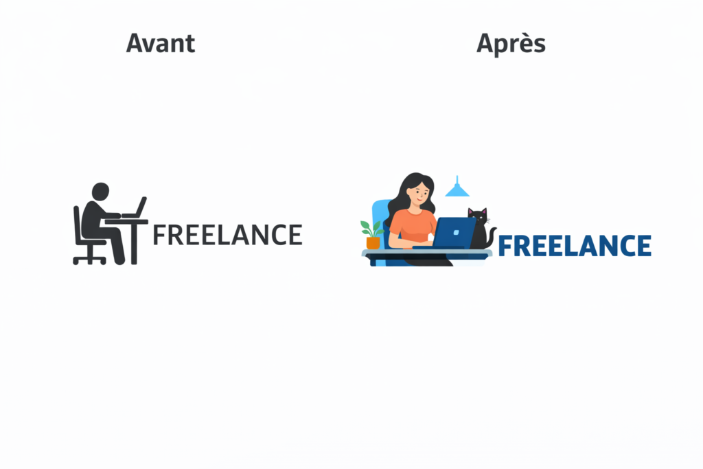 image de logo avant et apres