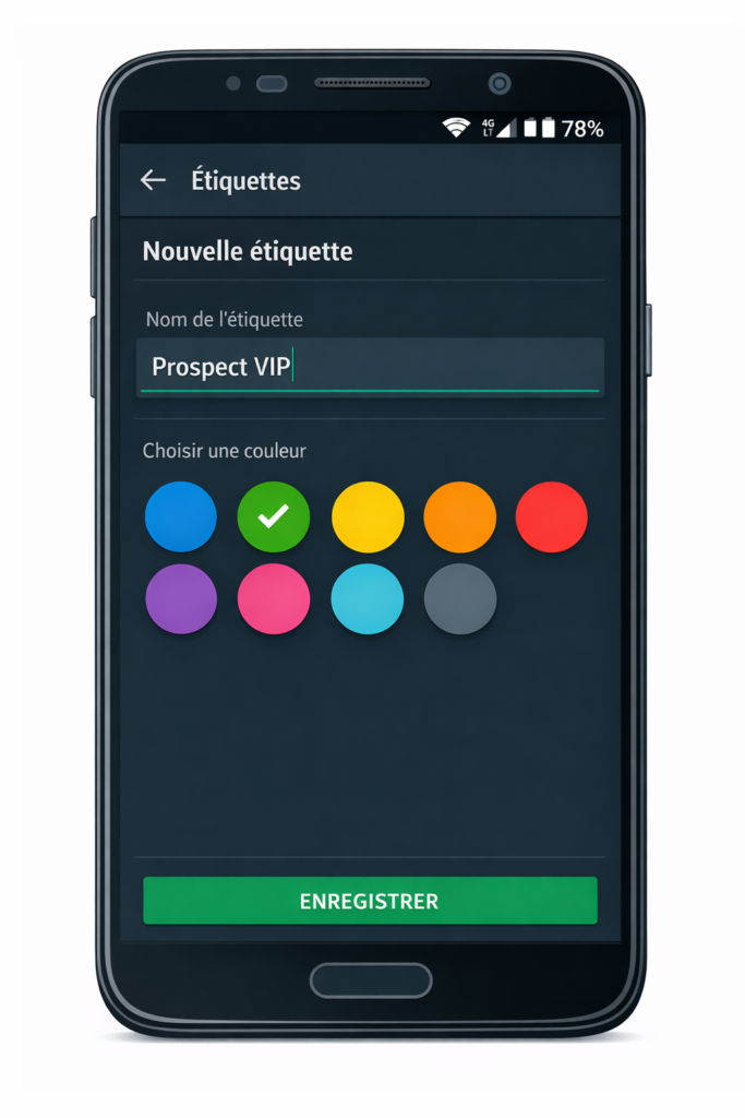 Création des étiquettes
